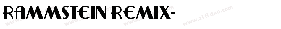 Rammstein Remix字体转换